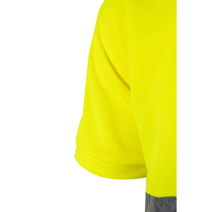 VL CUPID LARGE promotional polo shirt in green/yellow with custom logo branding