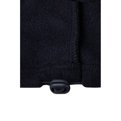VL EROS promotional jacket in navy blue/orange (detail view) with custom logo branding