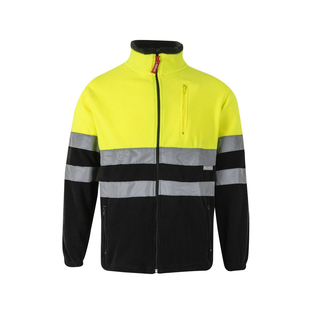 VL EROS LARGE promotional jacket in black/yellow with custom logo branding