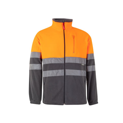 VL EROS LARGE promotional jacket in grey/orange with custom logo branding