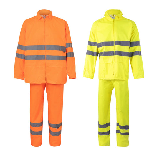 VL VENUS promotional raincoat (complete set view) with custom logo branding