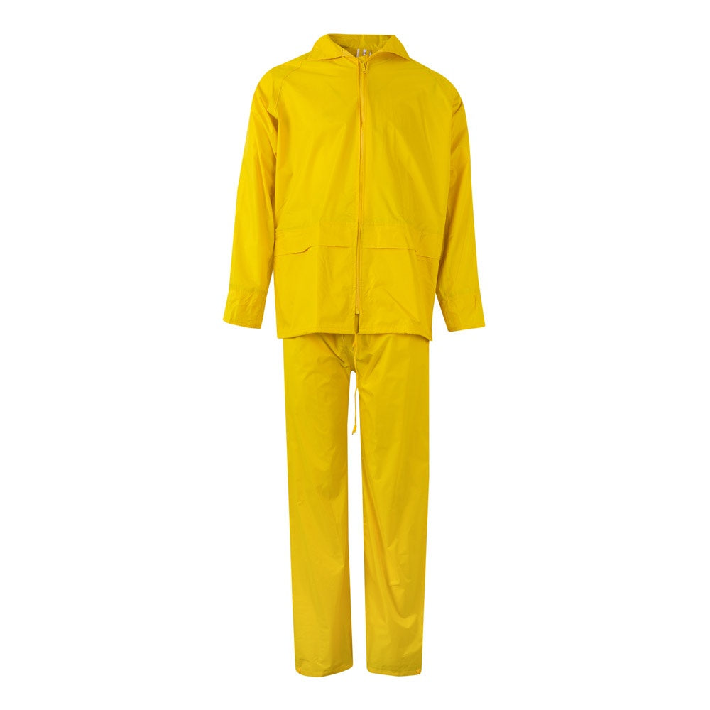 VL SEDNA promotional raincoat in yellow with custom logo branding