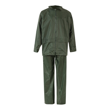 VL SEDNA promotional raincoat in green with custom logo branding