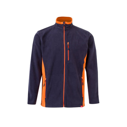VL GERAS promotional jacket in navy blue / orange with custom logo branding