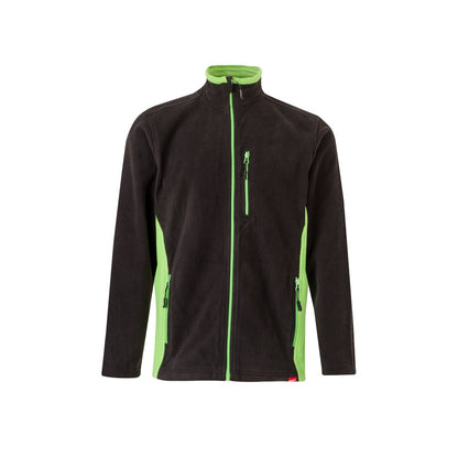 VL GERAS promotional jacket in black / green with custom logo branding