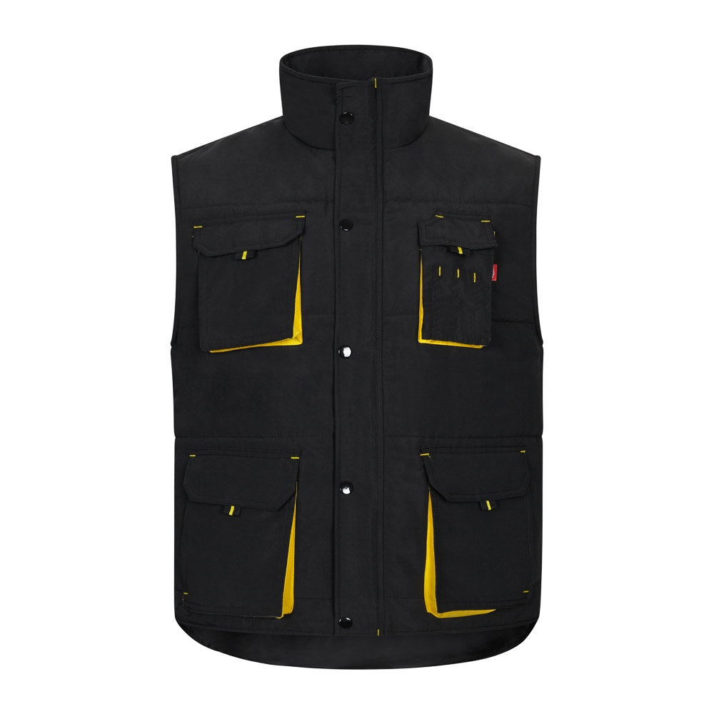 VL NERGAL promotional jacket in black/yellow with custom logo branding