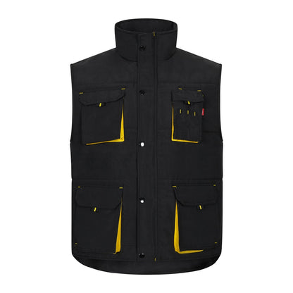VL NERGAL promotional jacket in black/yellow with custom logo branding