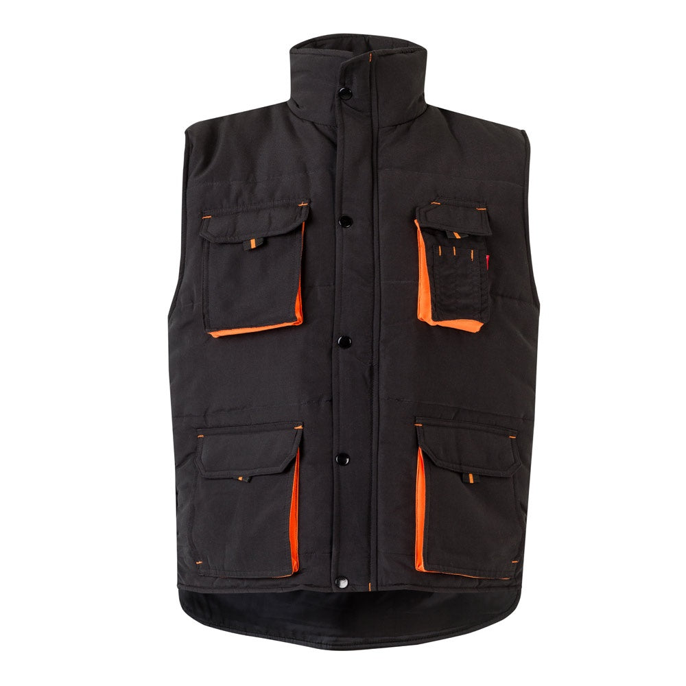 VL NERGAL promotional jacket in black/orange with custom logo branding