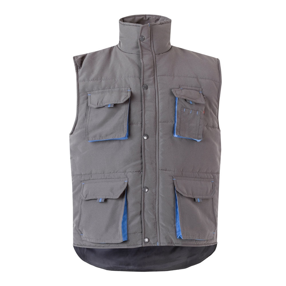VL NERGAL promotional jacket in grey/light blue with custom logo branding