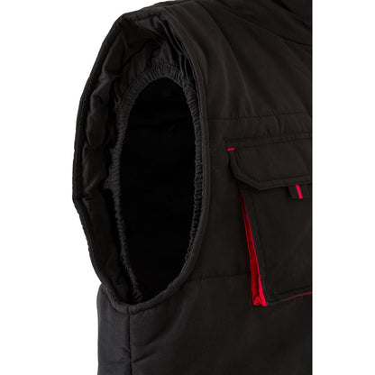 VL NERGAL promotional jacket in black/red with custom logo branding