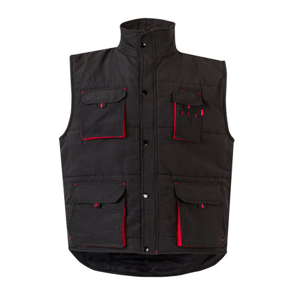 VL NERGAL promotional jacket in black/red with custom logo branding
