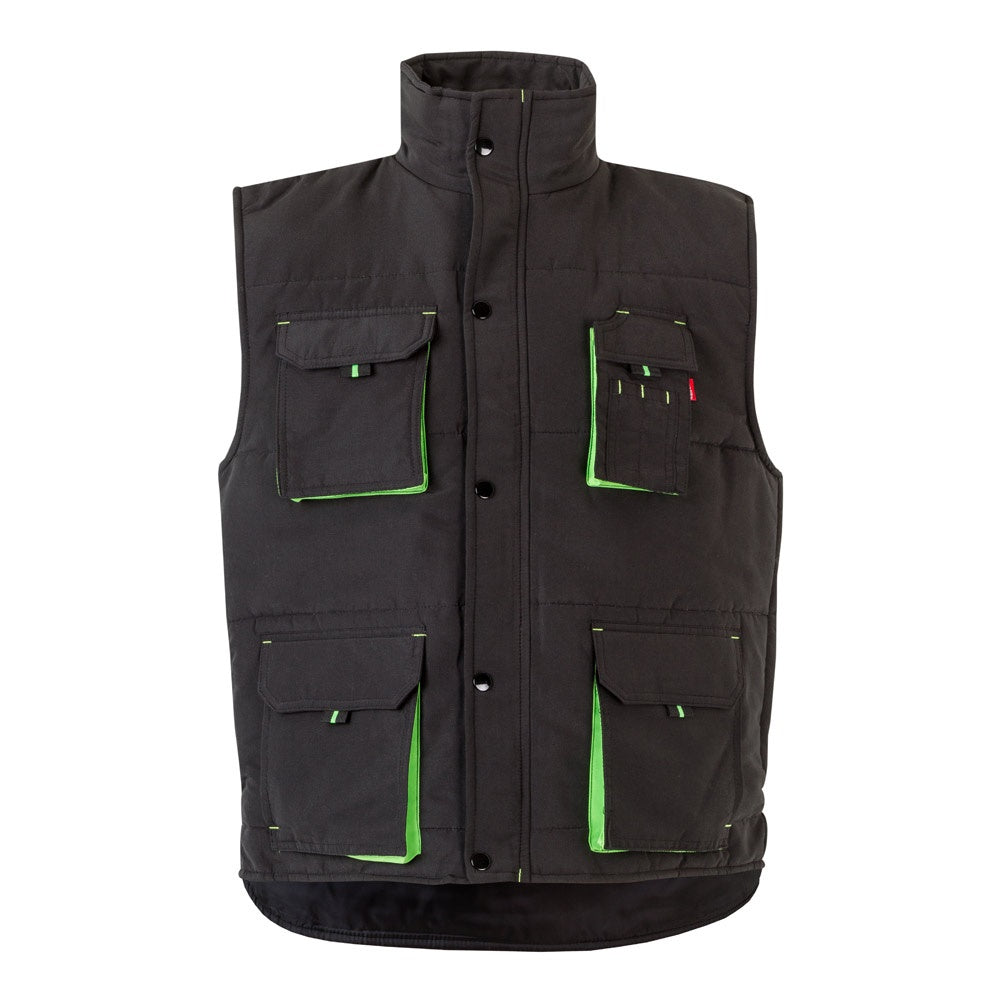 VL NERGAL promotional jacket in black/green with custom logo branding