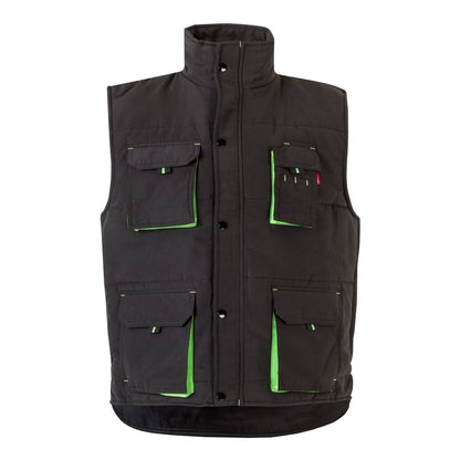 VL NERGAL promotional jacket in black/green with custom logo branding