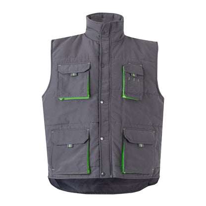 VL NERGAL promotional jacket in grey/green with custom logo branding