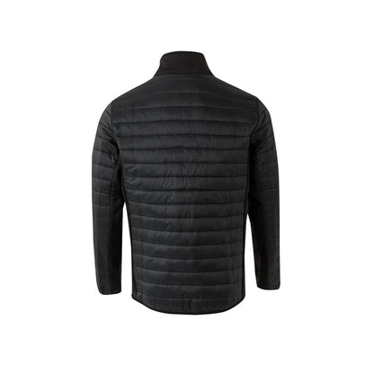 VL RAIJIN promotional jacket in black (detail view) with custom logo branding