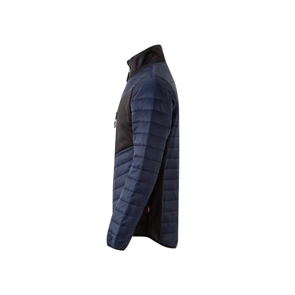 VL RAIJIN promotional jacket in blue (detail view) with custom logo branding
