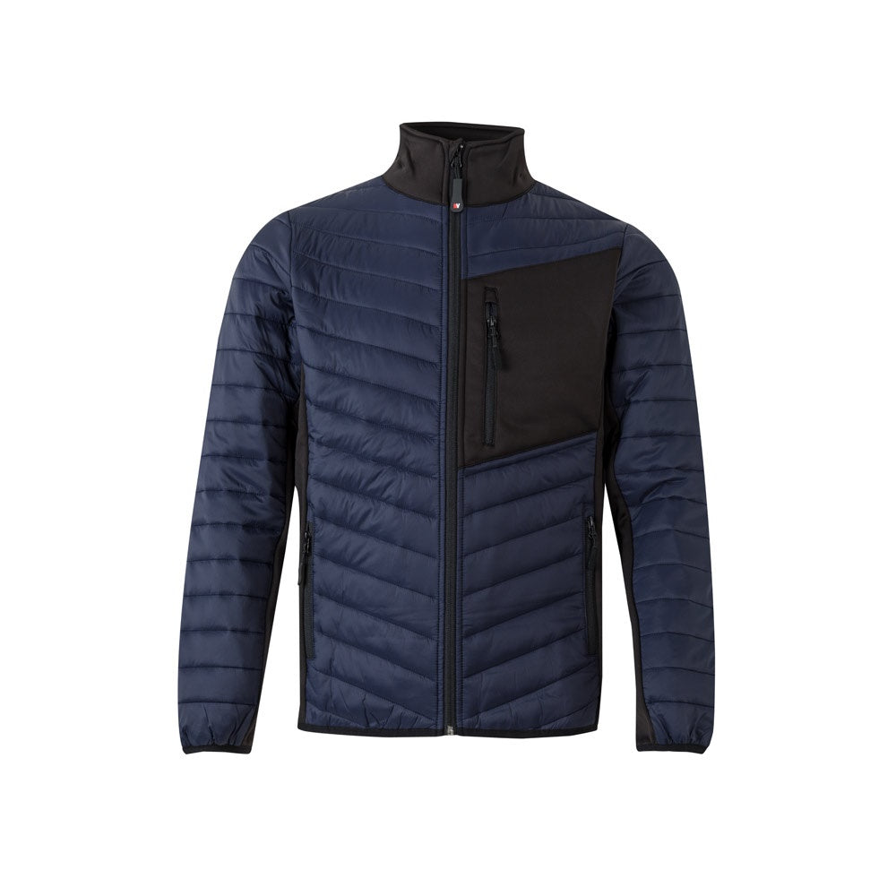 VL RAIJIN promotional jacket in blue with custom logo branding