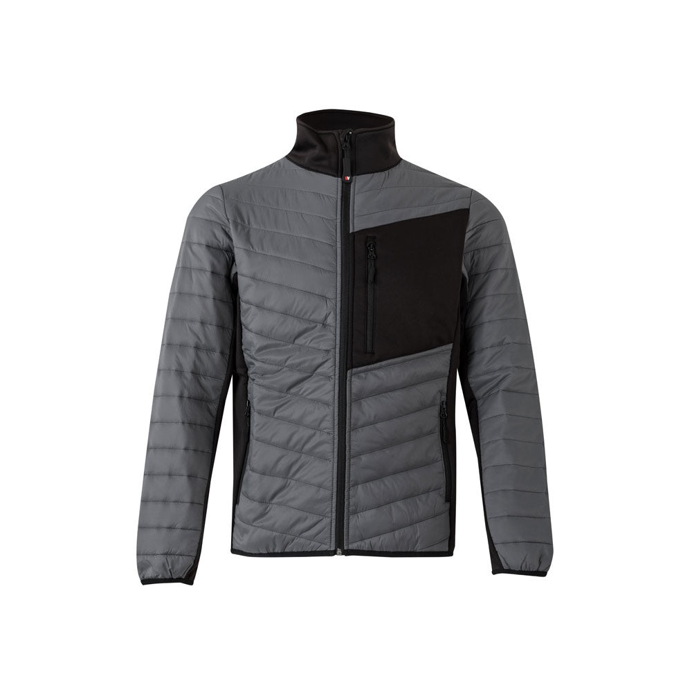 VL RAIJIN promotional jacket in grey with custom logo branding