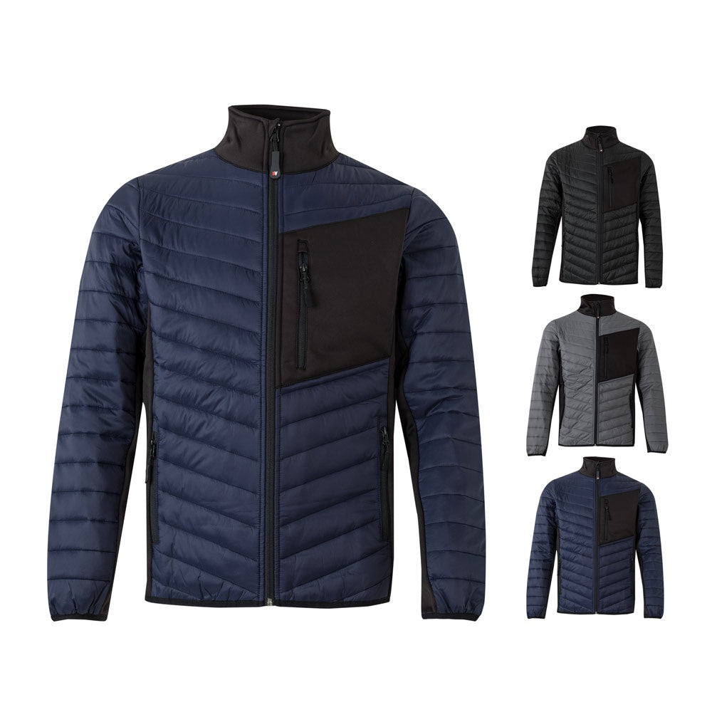 VL RAIJIN promotional jacket (complete set view) with custom logo branding