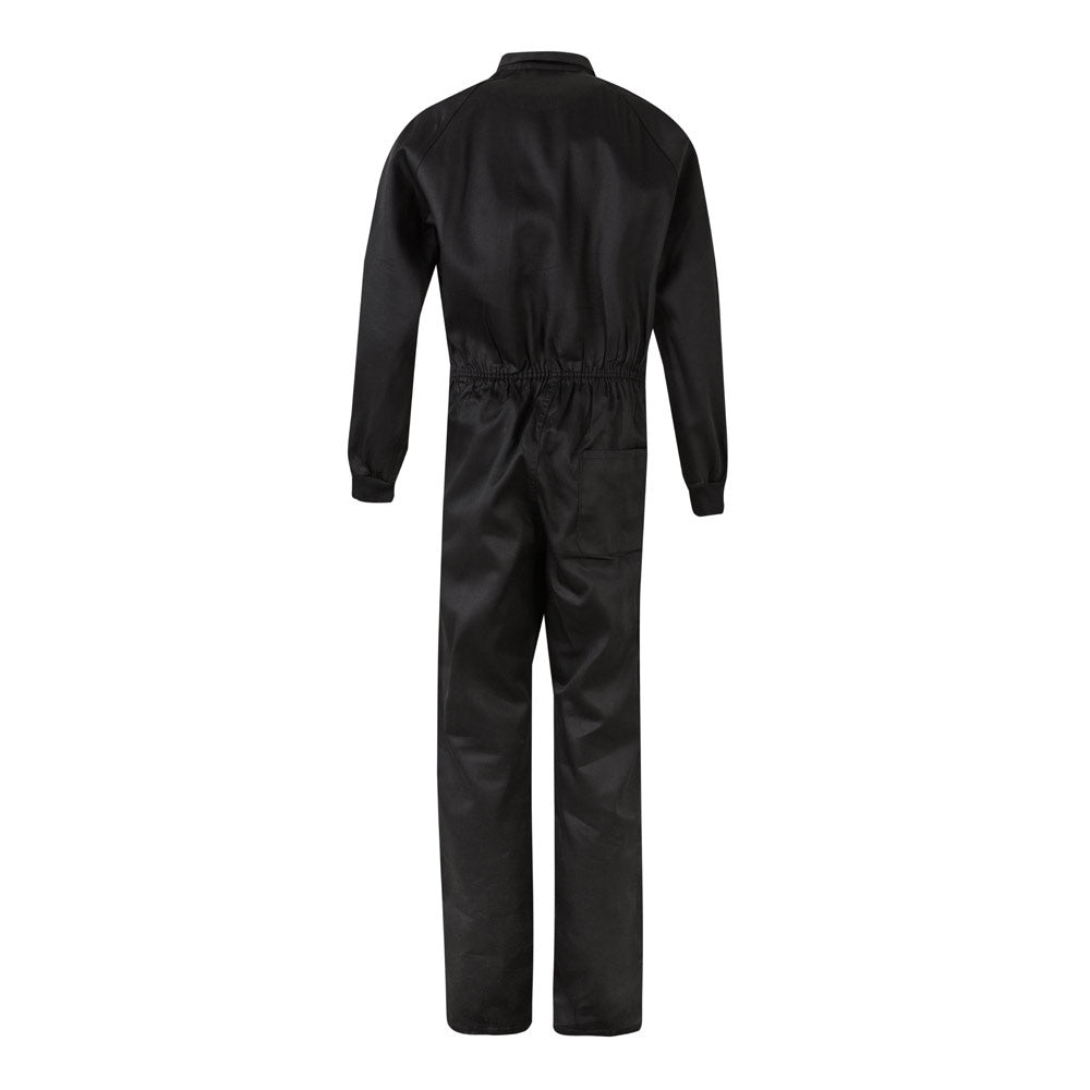 VL YAMA promotional workwear garment in black (detail view) with custom logo branding