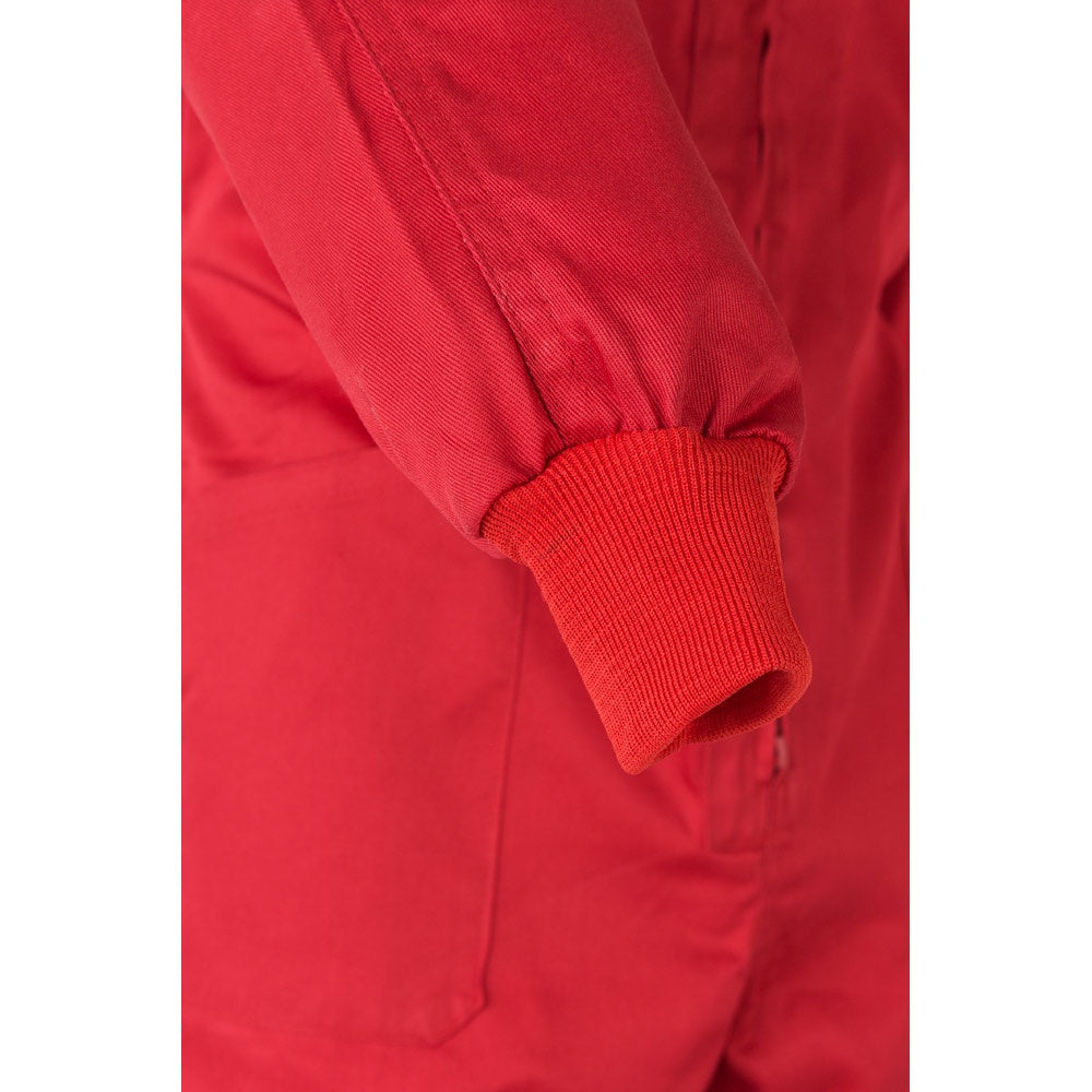 VL YAMA promotional workwear garment in red with custom logo branding