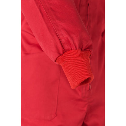VL YAMA promotional workwear garment in red with custom logo branding