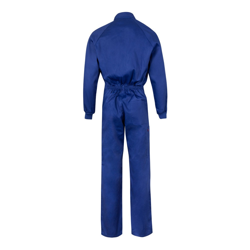 VL YAMA promotional workwear garment in royal blue (detail view) with custom logo branding
