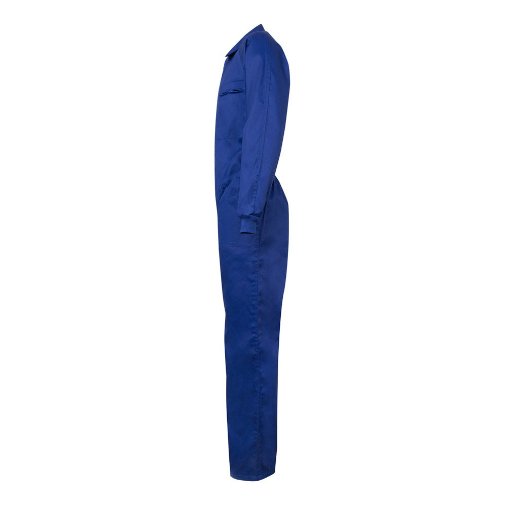 VL YAMA promotional workwear garment in royal blue (detail view) with custom logo branding