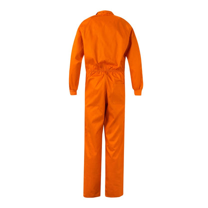 VL YAMA promotional workwear garment in orange (detail view) with custom logo branding