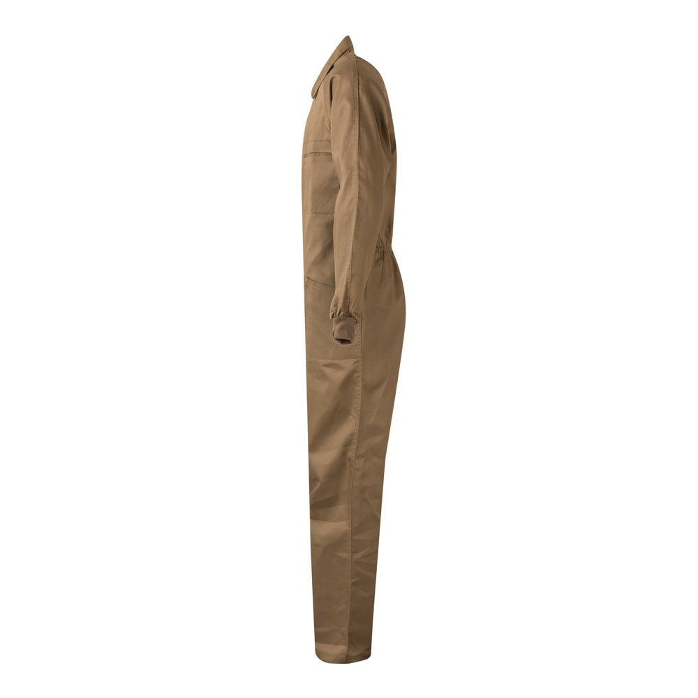 VL YAMA promotional workwear garment in natural (detail view) with custom logo branding