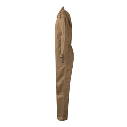 VL YAMA promotional workwear garment in natural (detail view) with custom logo branding