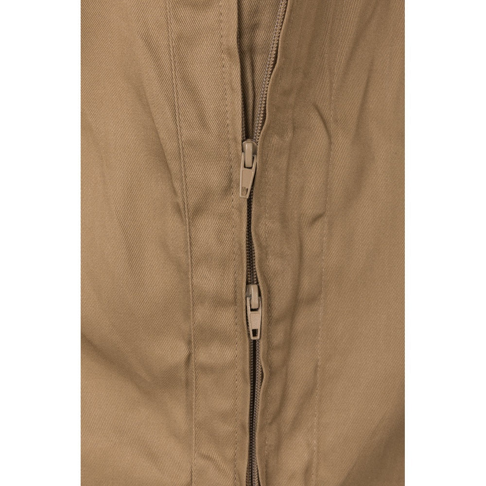 VL YAMA promotional workwear garment in natural (detail view) with custom logo branding
