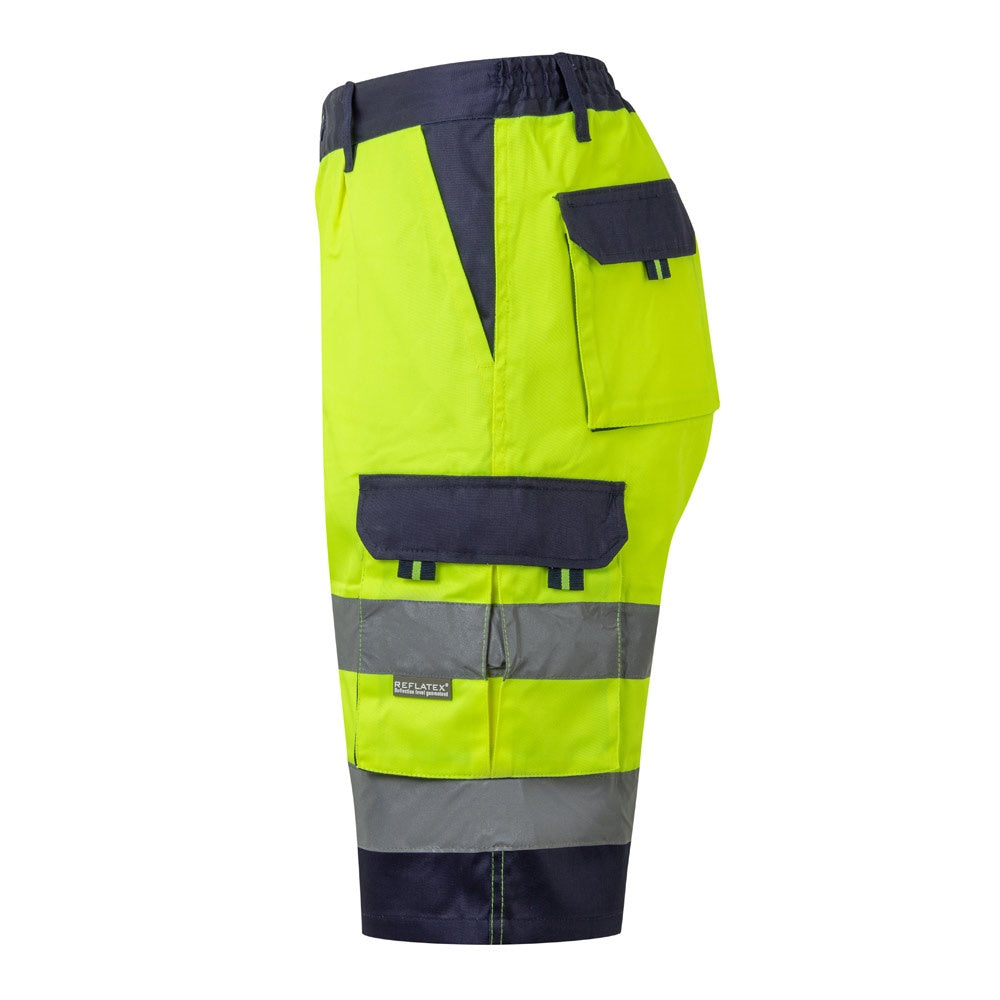 VL HADES promotional sports garment in yellow (detail view) with custom logo branding