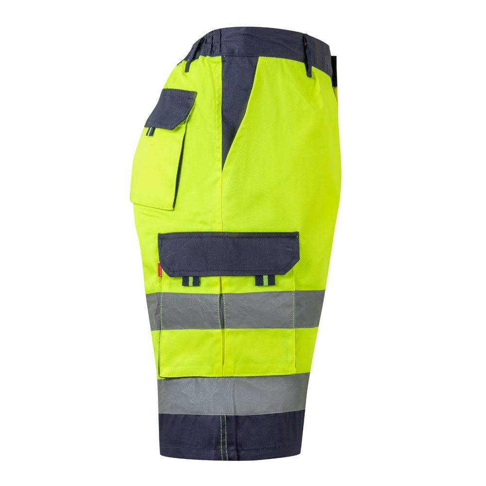 VL HADES promotional sports garment in yellow (detail view) with custom logo branding