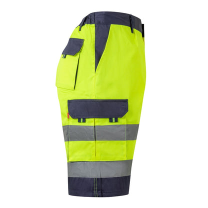 VL HADES promotional sports garment in yellow (detail view) with custom logo branding