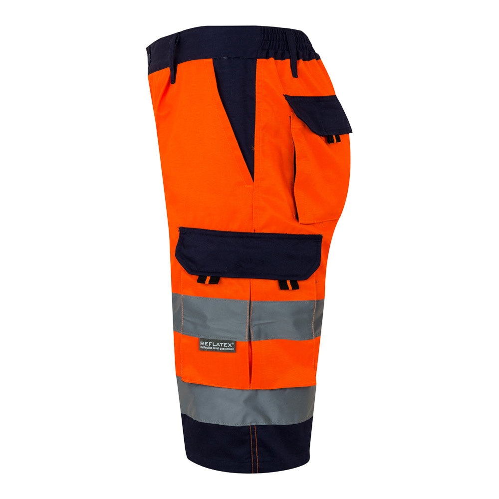 VL HADES promotional sports garment in orange (detail view) with custom logo branding