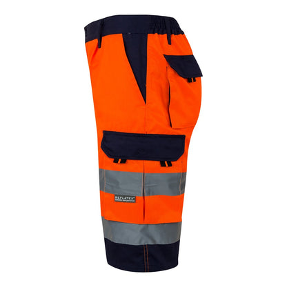 VL HADES promotional sports garment in orange (detail view) with custom logo branding