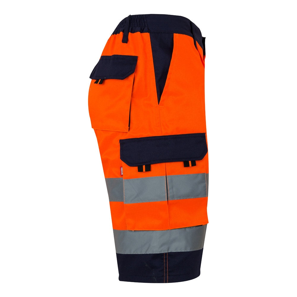 VL HADES promotional sports garment in orange (detail view) with custom logo branding