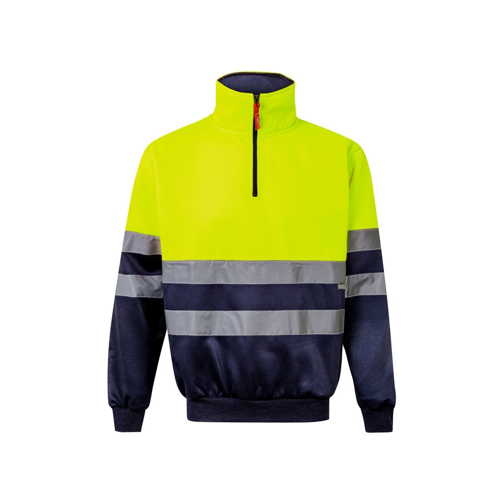 VL THOR promotional sweatshirt in navy blue/yellow with custom logo branding