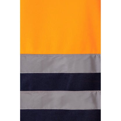 VL THOR promotional sweatshirt in navy blue/orange (detail view) with custom logo branding