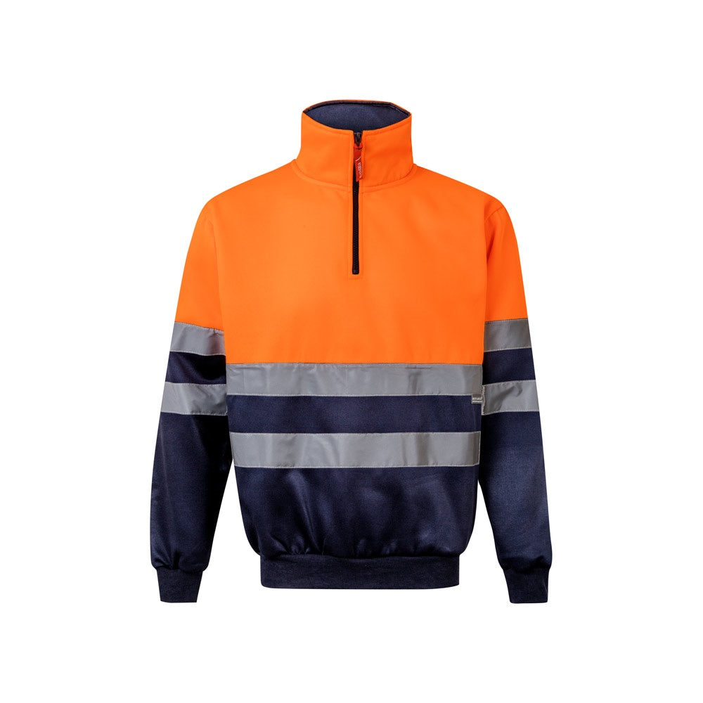 VL THOR promotional sweatshirt in navy blue/orange with custom logo branding