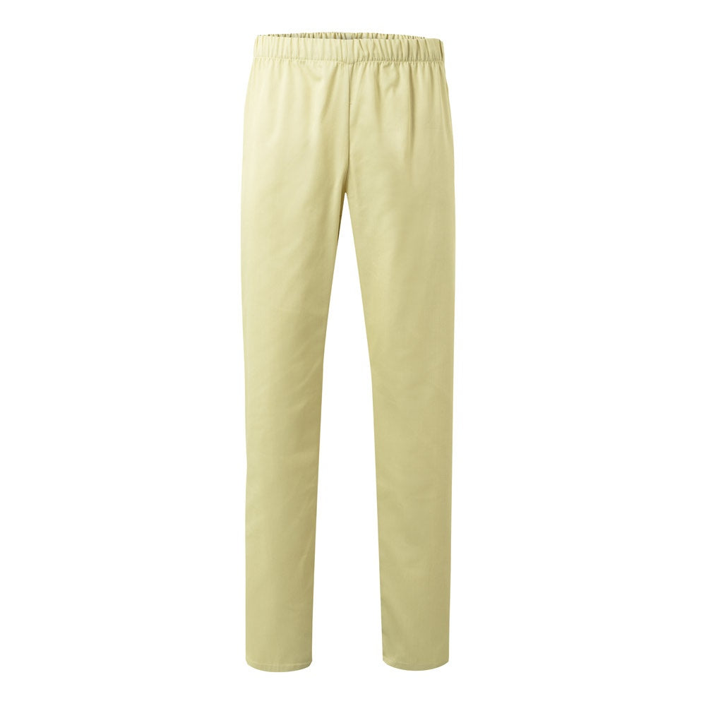 VL APHRODITE promotional workwear garment in pastel yellow with custom logo branding