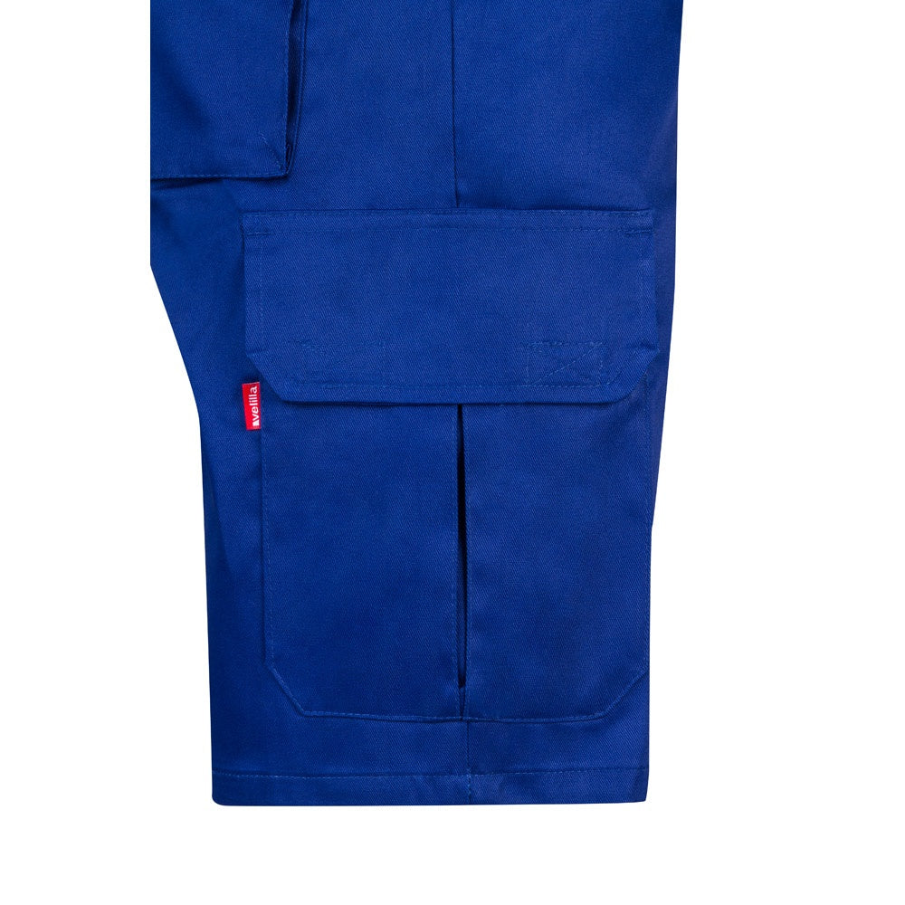 VL CHIONE promotional sports garment in royal blue (detail view) with custom logo branding