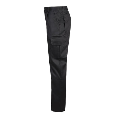 VL MABON promotional workwear garment in black (detail view) with custom logo branding