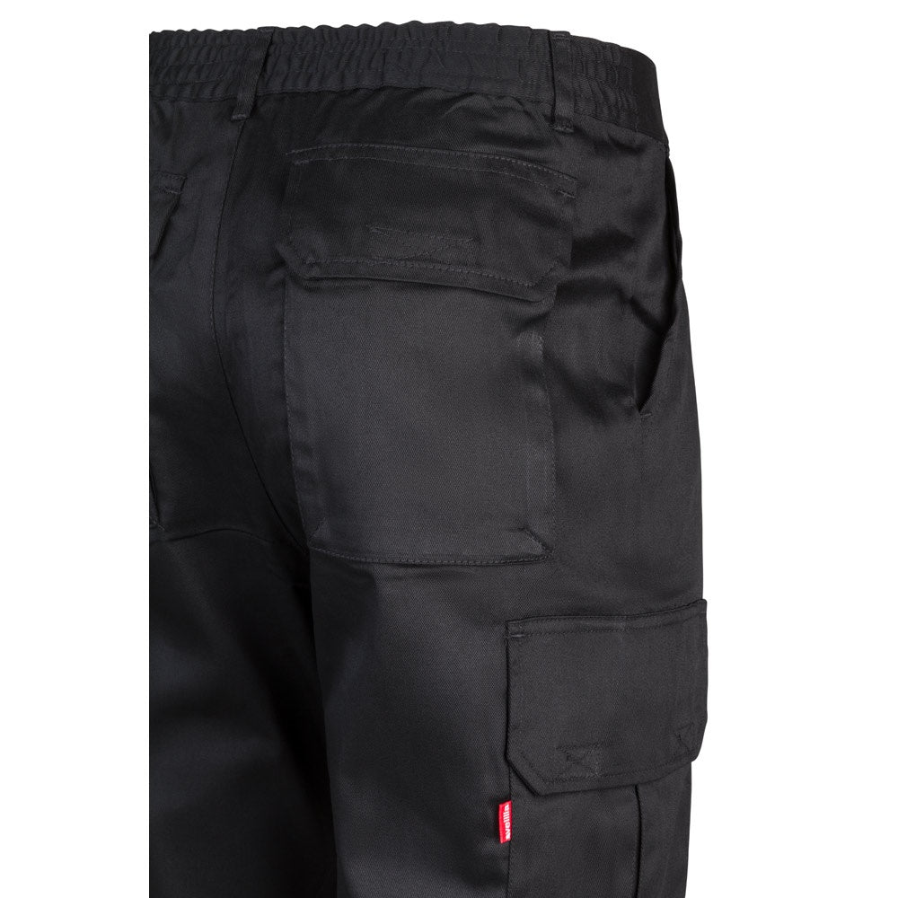 VL MABON promotional workwear garment in black with custom logo branding