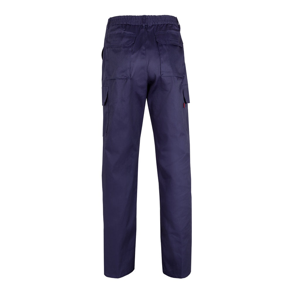 VL MABON promotional workwear garment in blue (detail view) with custom logo branding