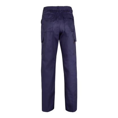 VL MABON promotional workwear garment in blue (detail view) with custom logo branding