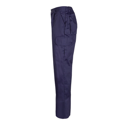 VL MABON promotional workwear garment in blue (detail view) with custom logo branding