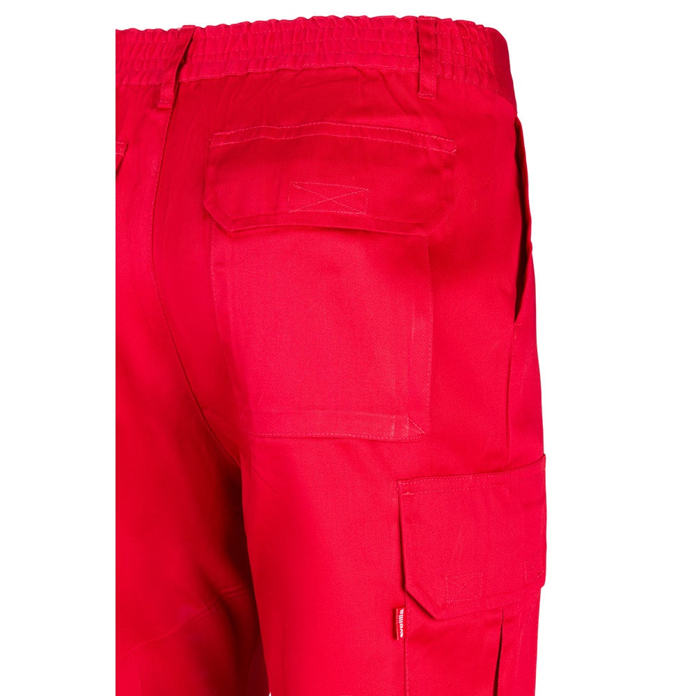 VL MABON promotional workwear garment in red with custom logo branding
