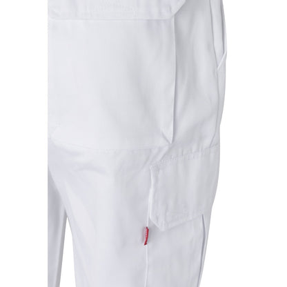 VL MABON promotional workwear garment in white with custom logo branding